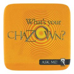 2 Inch  Rounded Square Button W/ Safety Pin