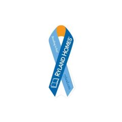 2 Inch X8 Inch  Awareness Ribbon Shape Custom Printed Bookmarks