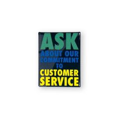 2 Inch X 1 1/2 Inch  Rectangle Button Full Color