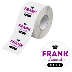 2 Inch X 2 Inch Bopp Stickers On Roll - 3.5 MIL