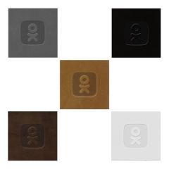 2 Inch X 2 Inch Leather Square Patch