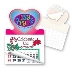 2 Inch  X 3 Inch  Heart Shape Stick'em Calendar Pad