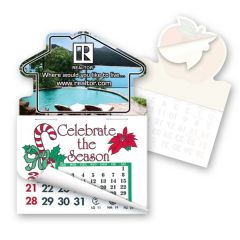 2 Inch  X 3 Inch  House Shape Stick'em Calendar Pad