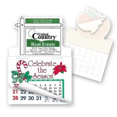 2 Inch  X 3 Inch  Realty Sign Shape Stick'em Calendar Pad