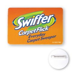 2 Inch  X 3 Inch  Rectangle Chipboard Button