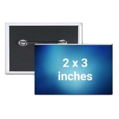 2 Inch  X 3 Inch  Rectangle Full Color Button