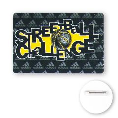 2 Inch  X 3 Inch  Rectangle Poly Button