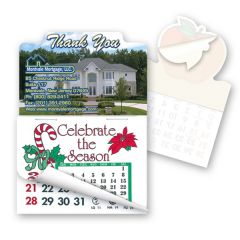 2 Inch  X 3 Inch  Thank You Shape Stick'em Calendar Pad