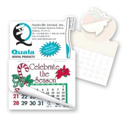 2 Inch  X 3 Inch  Toothbrush Shape Stick'em Calendar Pad