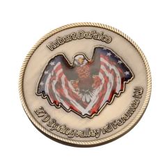 2 Inch Zinc 4 Colors 1 Side Challenge Coins