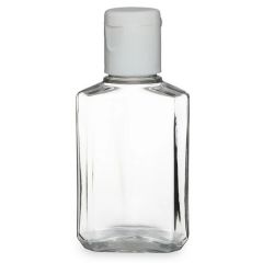 2 Oz Clear Pet Plastic Flip Top Cap Bottles