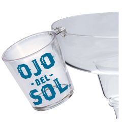 2 Oz Clear Plastic Hook Shot Glass