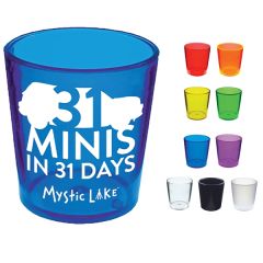 2 Oz Colored Plastic Shot Glass