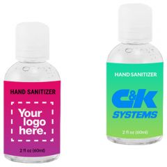 2 Oz Custom Antibacterial Hand Sanitizer Fast