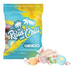 2 Oz Full Color Digibag With Tropical Salt Water Taffy
