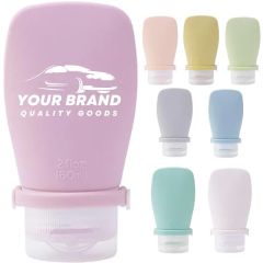 2 Oz Silicone Travel Dispensing Cosmetic Products Bottle Set