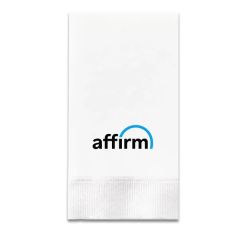 2-Ply White Dinner Napkin - 1/8 Fold - High Line