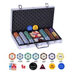 300-Chip Poker Set With Aluminum Case