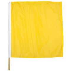 30 Inch X 30 Inch Caution Polyester Motorcycle Racing Flag