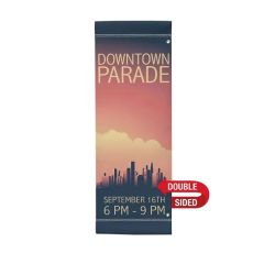 30 Inch X 84 Inch Vinyl Boulevard Banner Double-Sided