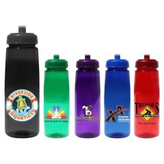 30 Oz Poly-Saver Pet Bottle With Push 'n Pull Cap, Full Col