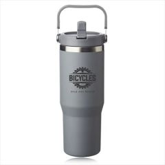 30 Oz. Bronx Stainless Travel Mug With Carrying Handle