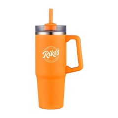 30 Oz Double Wall Vacuum Mug With Plastic Handle
