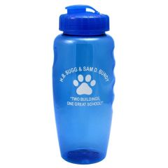 30 Oz Gripper Poly-Clean Sports Bottle With Super-Sipper