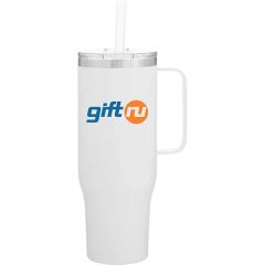 30 Oz Hunter Stainless Steel Insulated Mug W/Straw