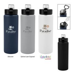30 Oz Nolan Recycled Single Wall Stainless Steel Bottle