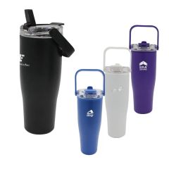30 Oz Recycled Tumbler With Handle Lid, Laser, Standard