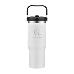 30 Oz Stainless Steel Vacuum Bottle With Carrier