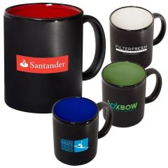 325 mL 11 Oz Matte Black Mug