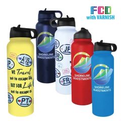 32 Oz Memphis Sports Bottle With Straw Lid, Varnish