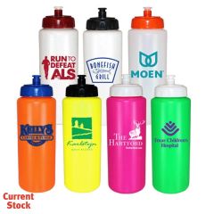 32 Oz Sports Bottle With Push 'n Pull Cap