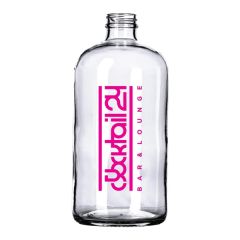 32 Oz Clear Boston Round Growler