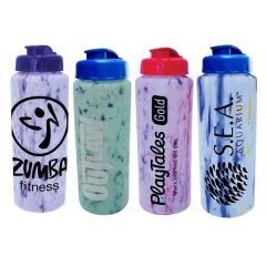 32 Oz Confetti Sports Bottle With Flip Top Cap