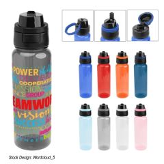 32 Oz Full Color Pop Sip & Chug rPET Bottle
