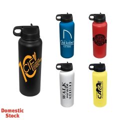32 Oz Memphis Sports Bottle With Straw Lid