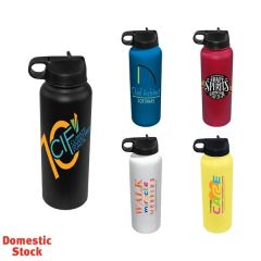 32 Oz Memphis Sports Bottle With Straw Lid, Full Color Digi