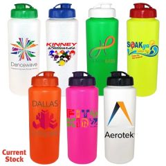 32 Oz Sports Bottle With Flip Top Cap, Full Color Digital