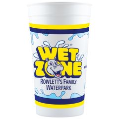 32 Oz Stadium Cup - White - Hi-Speed