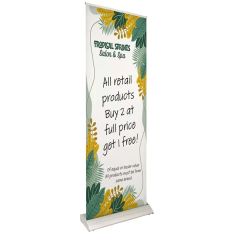33.5 Inch Deluxe Pro Retractor 1-Banner Kit Dry-Erase Media