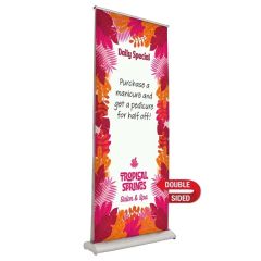 33.5 Inch Deluxe Pro Retractor 2 Banner, Dry-Erase Media