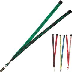 3/4 Inch Two Tone Woven Lanyard