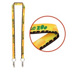 3/4 Inch Dual La-214 Attachment Sublimation Lanyard