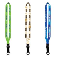 3/4 Inch Dye-Sublimated Lanyard W/ Slide Release & Split-Ring
