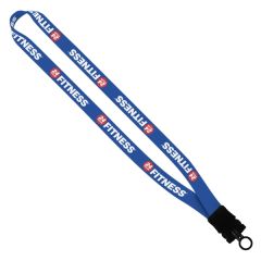 3/4 Inch Dye-Sublimated Stretchy Elastic Lanyard With Plastic Sn