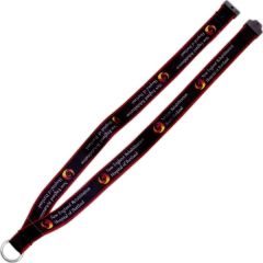 3/4 Inch Imported Polyester Lanyard W/ Ribbon & Breakaway