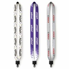 3/4 Inch Polyester Lanyard With Non-Swivel Plastic Hook